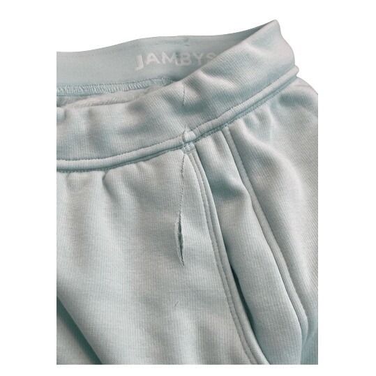 Jambys The No-Jogging Jogger Sweatpants Mint Green Chilluxe Fleece Damanged Xs — image 3 of 5